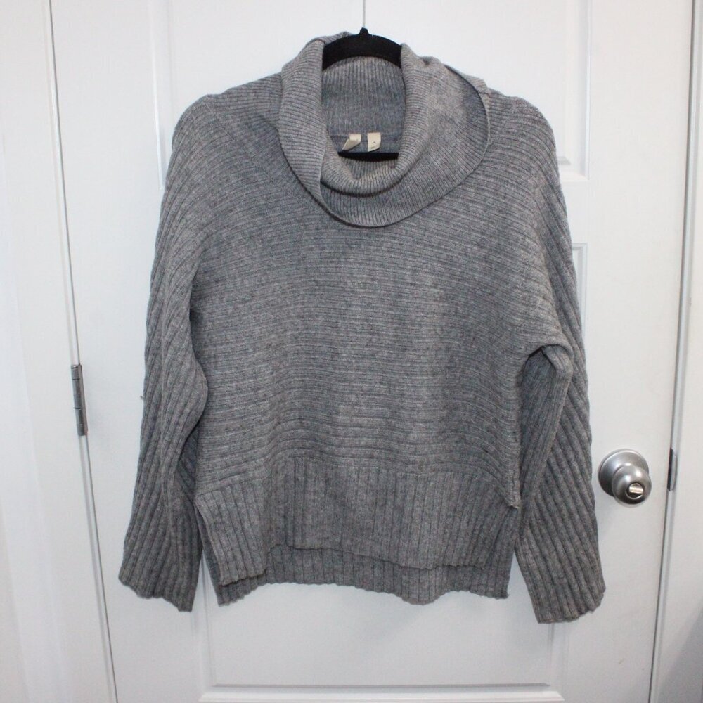 MOTH By‎ Anthropologie Size XS Gray Sweater Ribbed Cowl Neck